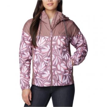 Columbia - Chaqueta cortavientos de mujer Flash Challenger™ Novelty, Softshell, color Rojo, talla XL