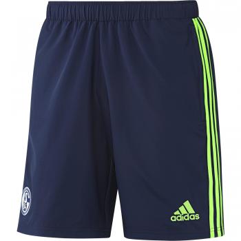 adidas Schalke 04 Wov Sho - Pantalón corto para hombre, color azul / verde, talla XS