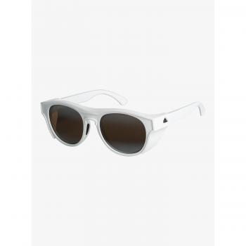Gafas de sol Quiksilver Eliminator+ para hombre, color blanco y plata, tamaño único