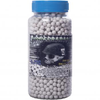 Militar-TLD Balines para pistola de bolas Airsoft bote 2000 bolas biodegradables 0,28 g Envio 24 horas