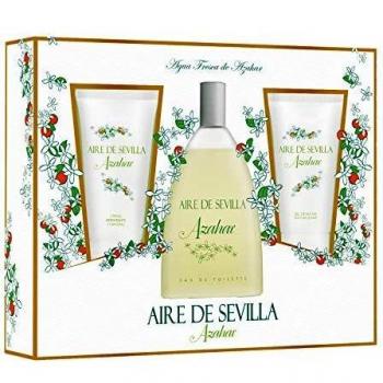 Aire de Sevilla Set de Belleza Edición Azahar - Crema Hidratante Corporal, Eau de Toilette, Gel Exfoliante