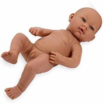 Muñecas Arias- Muñeco desnudo real baby, Multicolor (119D