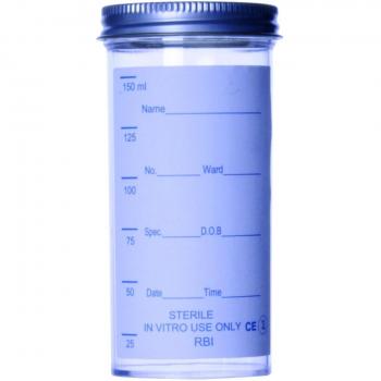 Ramboldi 360207 Envase De Poliestireno De 150 ml, Etiqueta Lisa