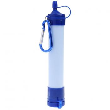 Portátil De Filtro De Agua Purificador De Acampar Al Aire Libre Equipo De Supervivencia Azul Blanco