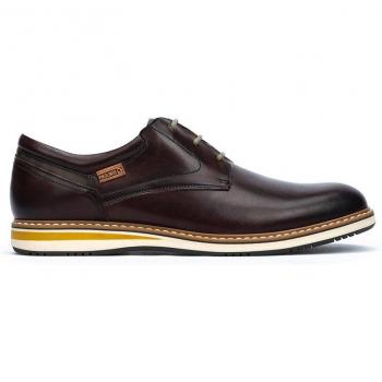 Pikolinos Avila Men's Calfskin Leather Lace-Up Shoes with Cushioned Removable Insole