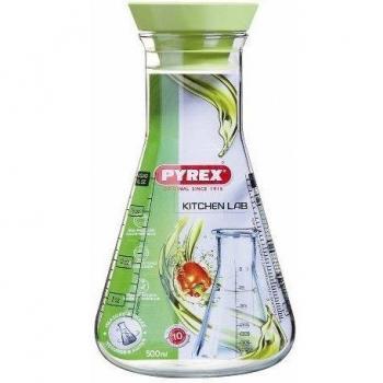 Pyrex Kitchen Lab - Recipiente medidor con tapa, 500 ml