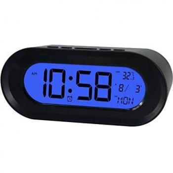 Elbe RD700N Reloj Despertador con TERMÓMETRO Y Calendario