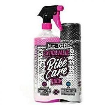 Muc-Off Kit Dúo de Cuidados de Limpieza de Bicicleta Pack con Limpiador y abrillantador, Unisex