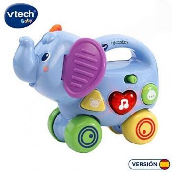 VTech- Eli rueditas, Empuja, Rueda y arrastra Juguete bebé, Color