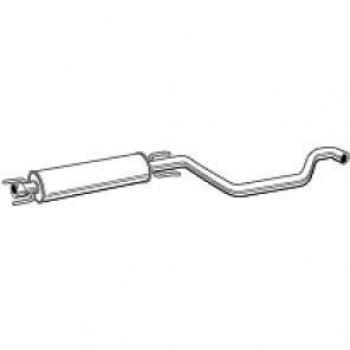 Silenciador Intermedio Walker 23157 para Opel y Vauxhall, Longitud: 1900mm, Compatible con Zafira A/B (T98/A05)