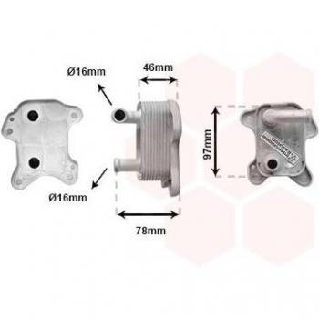 Enfriador de aceite VAN WEZEL 37013719