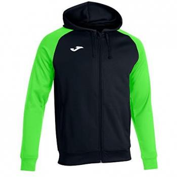 Joma Chaqueta con capucha Academy IV Hombre Negro Verde Flúor