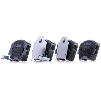 BOSCH 0 986 494 981 Juego de pastillas de freno Low Metallic con contacto de aviso de desgaste incorporado para KIA CARENS 4
