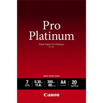 Canon PT-101 Pro Platinum Photo Paper A2 20 Sheets High Gloss White