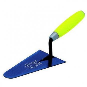 Cazzuola Punta Tonda Estrecha 18 cm con Manico de Goma Antideslizante Modelo Puglia - Pavan