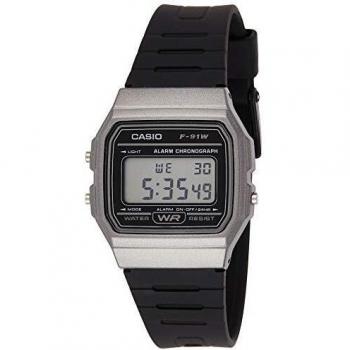Casio Vintage Men's Digital Watch Black (Ø 35 mm) Quartz F-91WM-1B