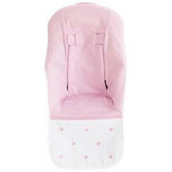 Bimbi Romantic - Colchoneta, 70 x 103 cm, blanco y rosa