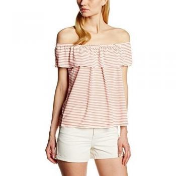 TOM TAILOR Denim off shoulder bardot top-Tank Top Mujer    Rot
