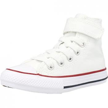 Zapatillas Converse Chuck Taylor All Star 1V Easy-On Alta para Niños, Color Blanco, Talla 33.5 EU
