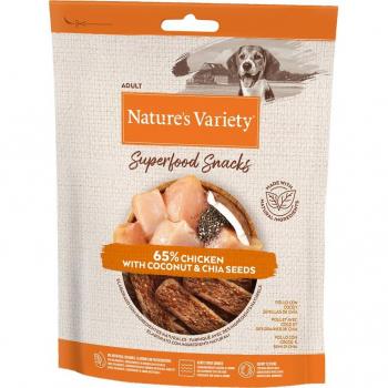 Nature's Variety Superfood Snack Pollo con Coco y Semillas de Chía para Perros 85g
