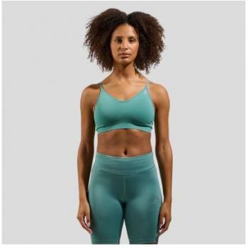 Sujetador deportivo Odlo Seamless Soft (Arctic - Grey Melange, Verde Turquesa - S)