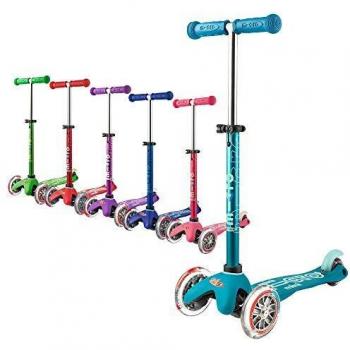 Micro® Mini Deluxe, Original Design, 2-5 Años, Peso 1,95kg, Carga Máx. 50Kg, Altura 48-68 cm, Patinete 3 Ruedas PU 120/80mm, Rodamientos ABEC9, Plataforma antideslizante.