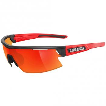Salice 025 RW Black and Red Men's Sunglasses Standard Size
