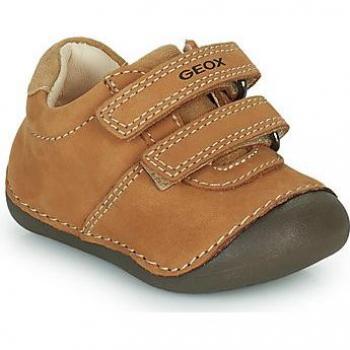 Geox Tutim Kids Leather Crawling Shoes - Blue