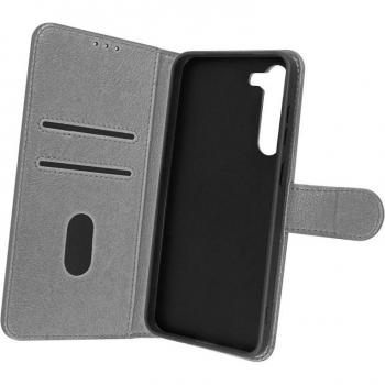 Funda Samsung Galaxy S23 Plus con Tarjetero y Soporte de Vídeo en color Gris