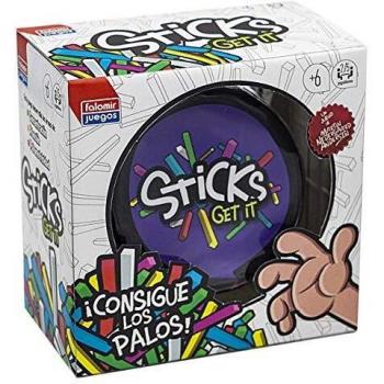 Falomir- Sticks Get It. Juego de Mesa para favorecer la concentración y Trabajar la Psicomotricidad. Cartas