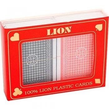 Lion - Tarjetas de Juego de póquer de plástico