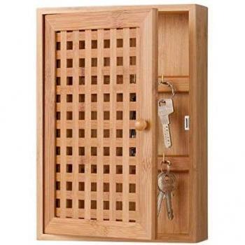 Zeller 13876 Armario para Llaves, Madera, Marrón, 19x6x27 cm