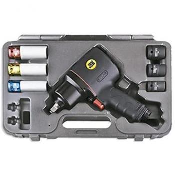 JBM Kit pistola de impacto de 1/2 en composite con vasos 51207