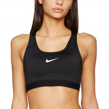 Nike Pro Clasc Pad Bra Updated Sports, Mujer, Black/White, XS