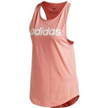 adidas W E Lin Loos Tk Top Sin Mangas, Mujer, rosglo/Blanco, L