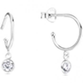 Pendientes Essential de Plata de Ley 925 bañada en rodio de Luxenter