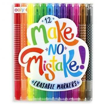 Ooly Make No Mistake Erasers Markers - Set of 12
