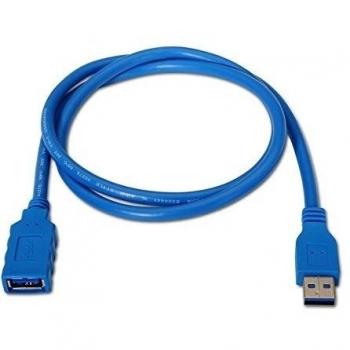 NanoCable 10.01.0902-BL - Cable USB 3.0 prolongador, tipo A/M-A/H, macho-hembra, azul, 2mts