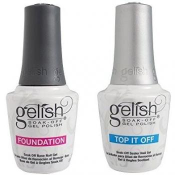 Duo Pack Top It Off Foundation Base Gel Nail Harmony Gelish Uv Soak Off Gel by Gelish
