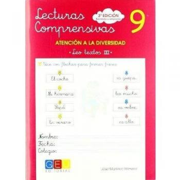 Lecturas comprensivas 9 / Editorial GEU / 2º Primaria / Mejora la comprensión lectora / Recomendado como apoyo / Actividades sencillas - MARTINEZ ROMERO, JOSE