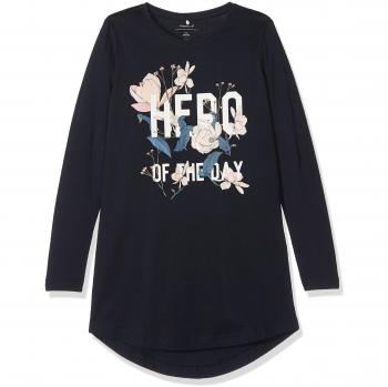 NAME IT Nitjiss Ls Tunic F Nmt, Camisa Manga Larga para Niñas, Azul
