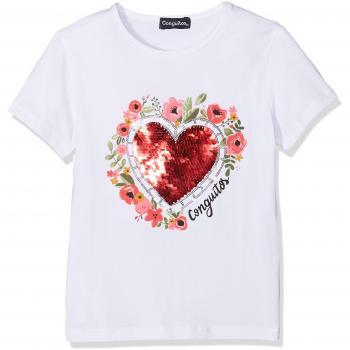 Conguitos Camiseta Niña Bordada, Niñas, Blanco