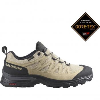Salomon - Zapatillas de montaña de mujer X Ward Leather GTX W, color negro, talla 36, con tecnología Gore-Tex