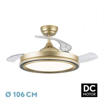 Ventilador DC Picolo 72W Oro/Negro 6226lm
