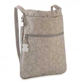 Tous Caine Kaos N, Bolso Mochila para Mujer, Gris
