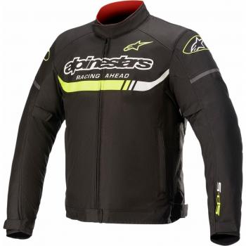 Chaqueta textil impermeable Alpinestars T-SP S Ignition Negro-Amarillo Flúor