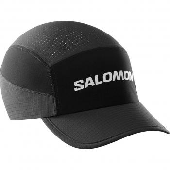 Gorra de running unisex Salomon Sense Aero Cap negra (OSFA)