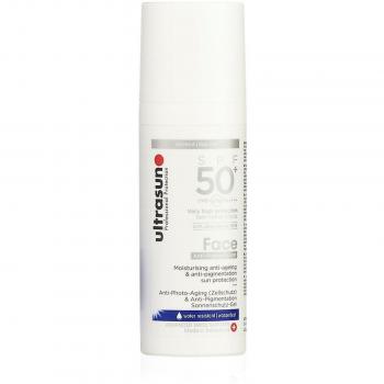 Ultrasun SPF50+ Anti Pigmentación Cara 50ml - Protector solar facial con factor de protección 50+, formulado para combatir la hiperpigmentación, resistente al agua, adecuado para todo tipo de piel, sin fragancia