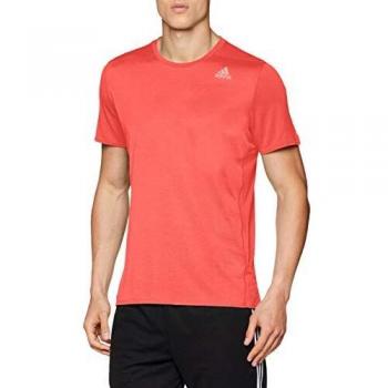 adidas Supernova Short Sleeve tee Mens T-Shirt, Hombre, Shock Red, XL