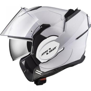 LS2, casco de moto modular VALIANT blanco, XL
